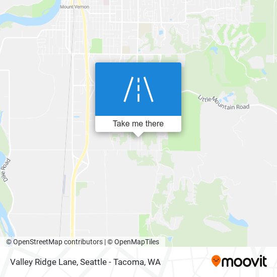 Valley Ridge Lane map