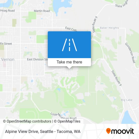 Alpine View Drive map