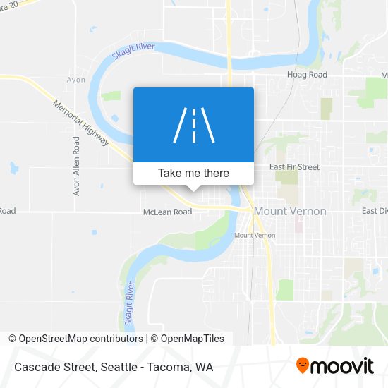 Mapa de Cascade Street