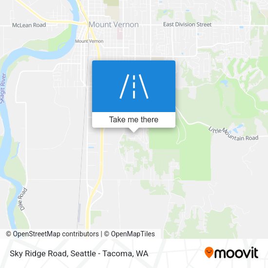 Sky Ridge Road map
