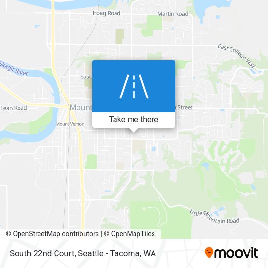 South 22nd Court map