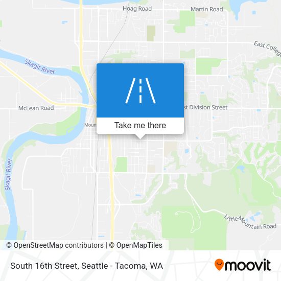 Mapa de South 16th Street