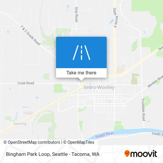 Bingham Park Loop map