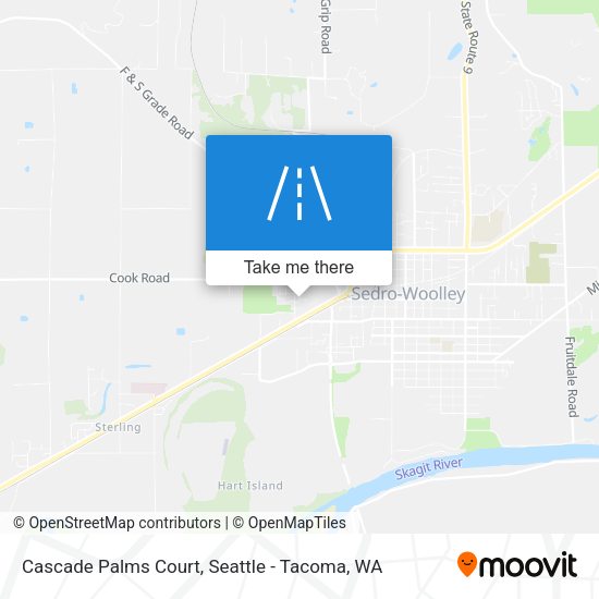 Cascade Palms Court map