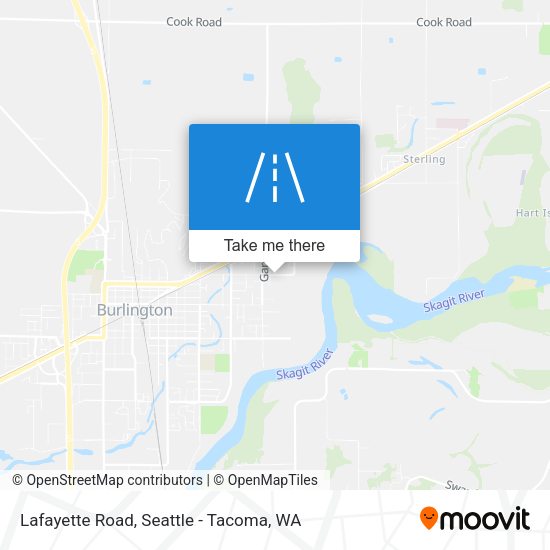 Lafayette Road map
