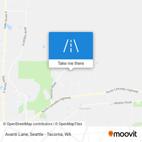 Avanti Lane map