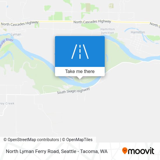 North Lyman Ferry Road map
