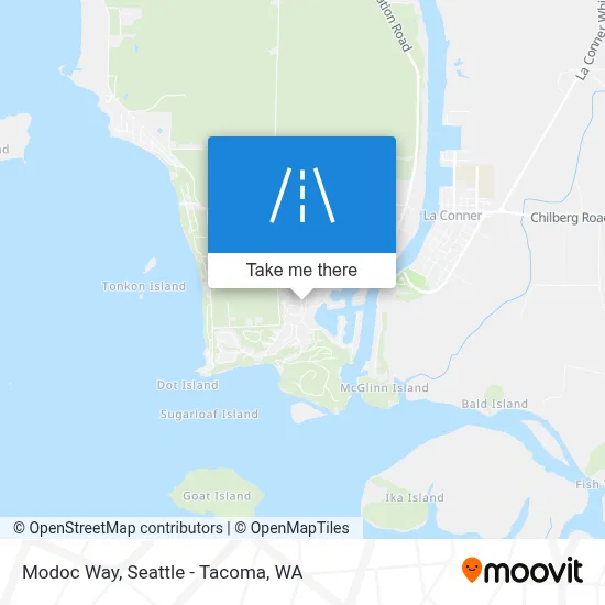 Modoc Way map