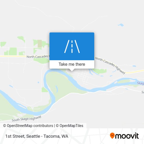 1st Street map