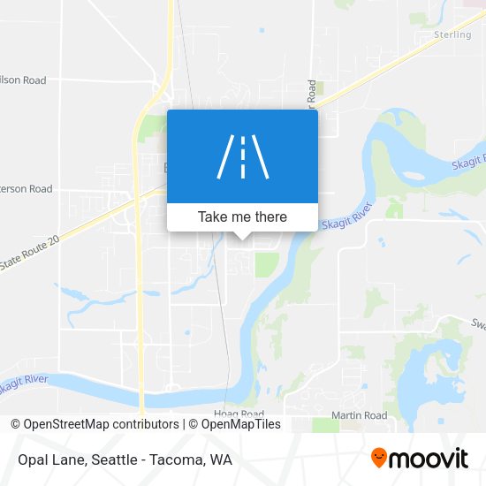 Opal Lane map