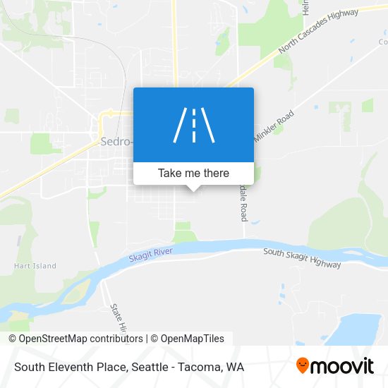 South Eleventh Place map