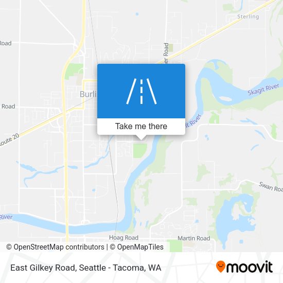 East Gilkey Road map