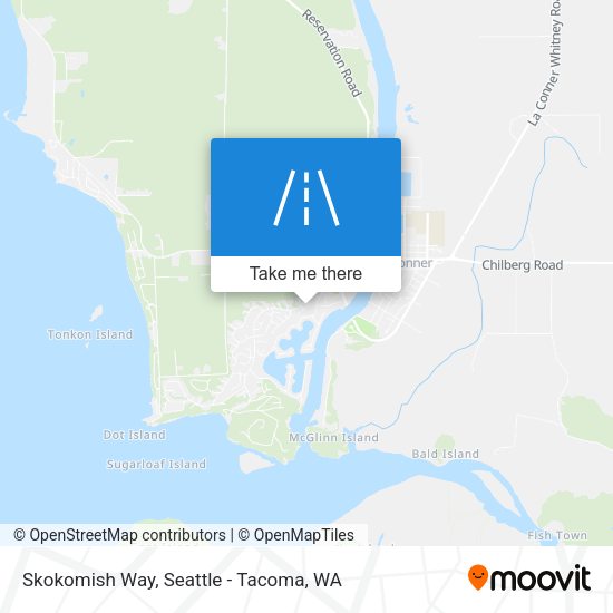 Skokomish Way map