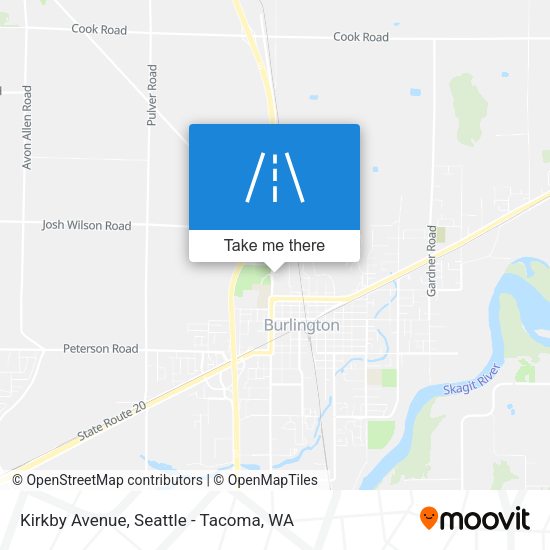Kirkby Avenue map