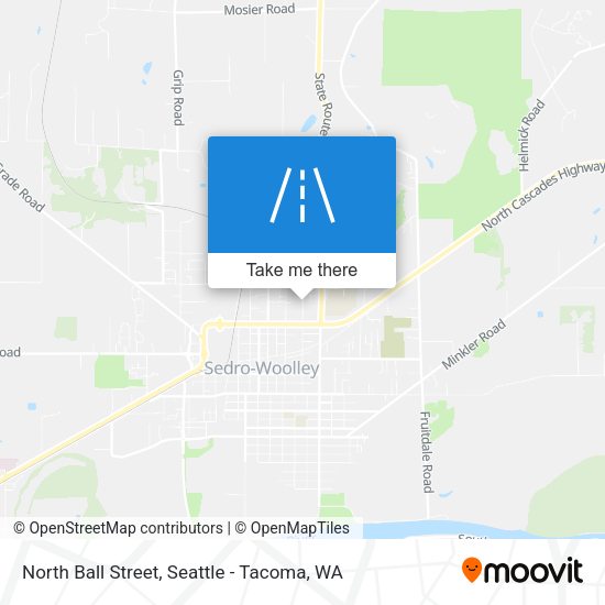 North Ball Street map