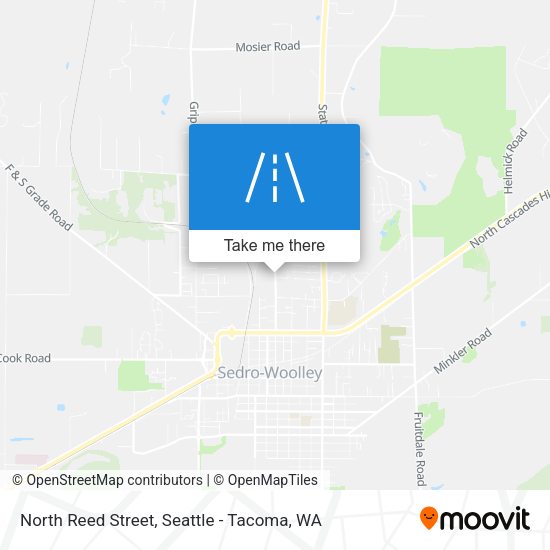 North Reed Street map