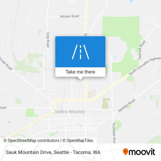 Sauk Mountain Drive map