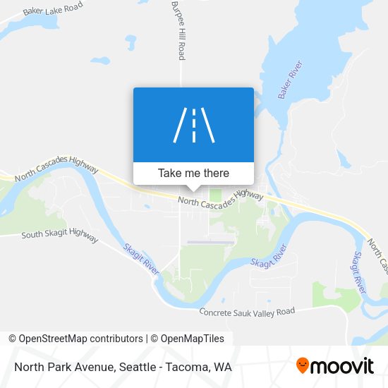 North Park Avenue map
