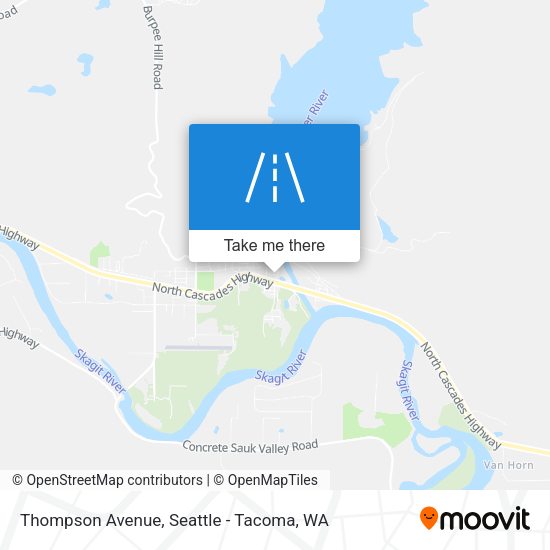Thompson Avenue map