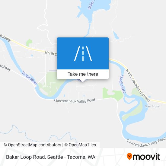 Baker Loop Road map
