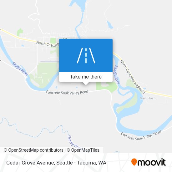 Cedar Grove Avenue map
