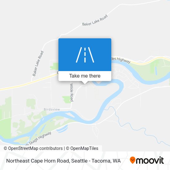 Mapa de Northeast Cape Horn Road