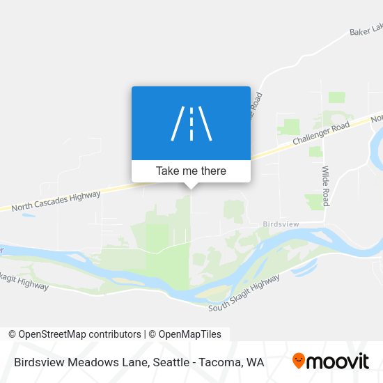 Mapa de Birdsview Meadows Lane