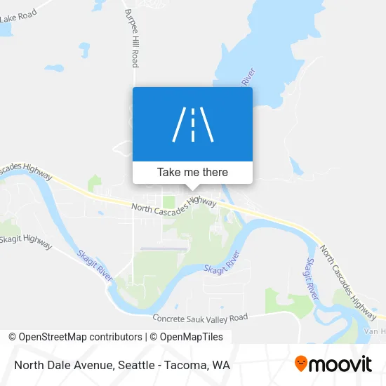 North Dale Avenue map