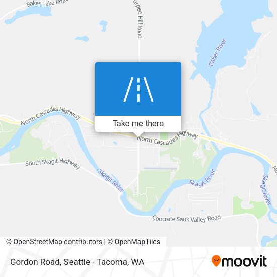 Gordon Road map