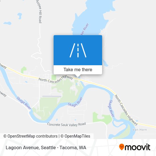 Mapa de Lagoon Avenue