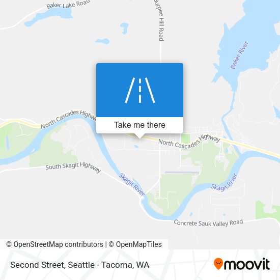 Mapa de Second Street