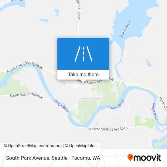 South Park Avenue map