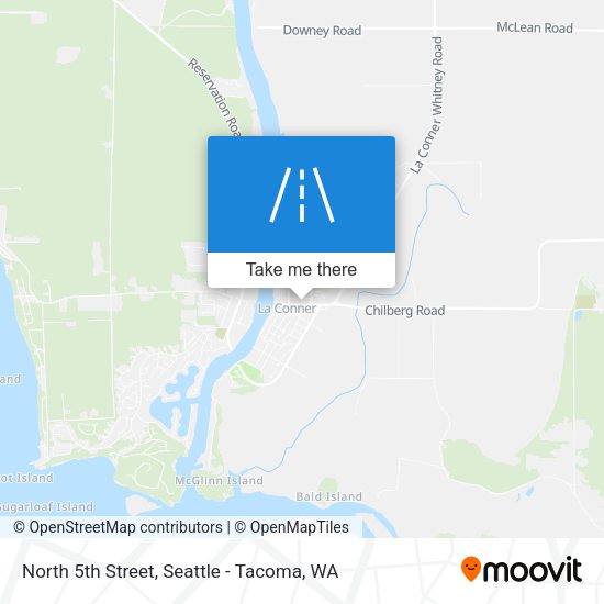 North 5th Street map