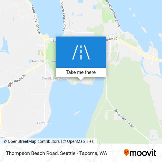 Mapa de Thompson Beach Road