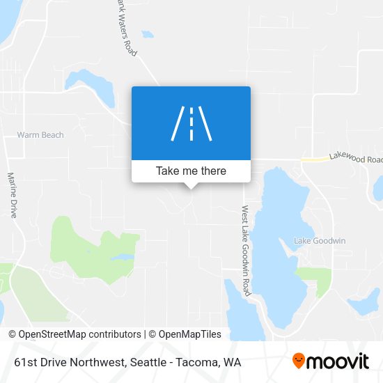 61st Drive Northwest map