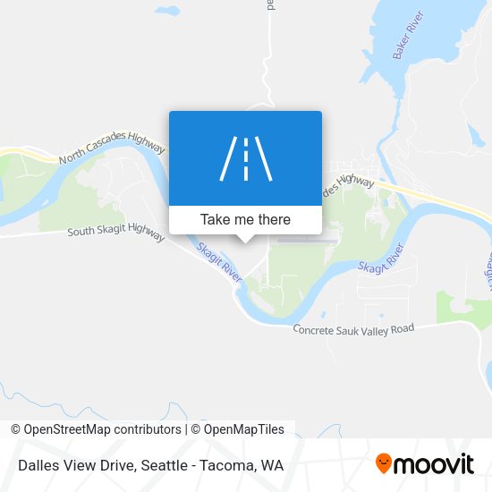 Dalles View Drive map