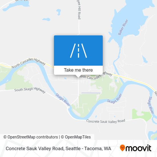 Concrete Sauk Valley Road map