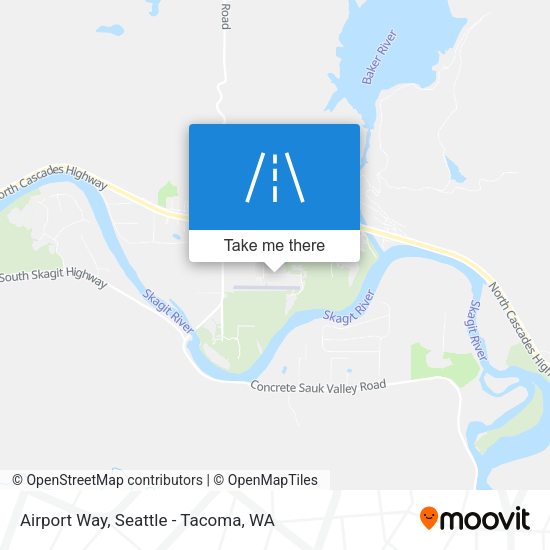 Mapa de Airport Way