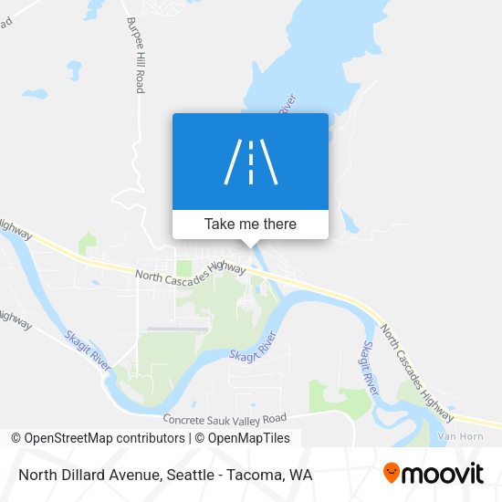 North Dillard Avenue map