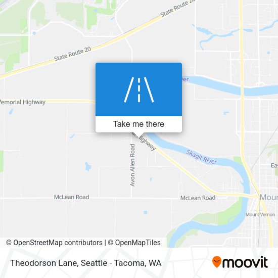 Theodorson Lane map