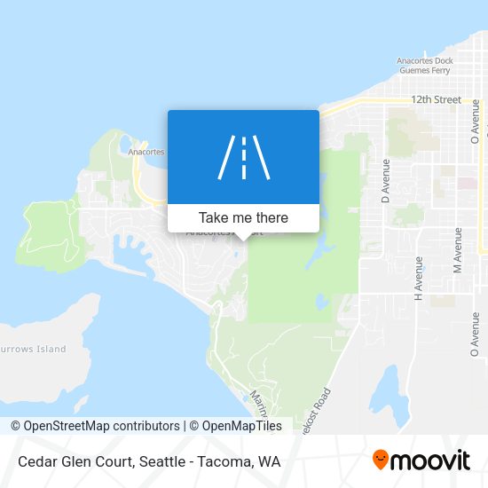 Cedar Glen Court map
