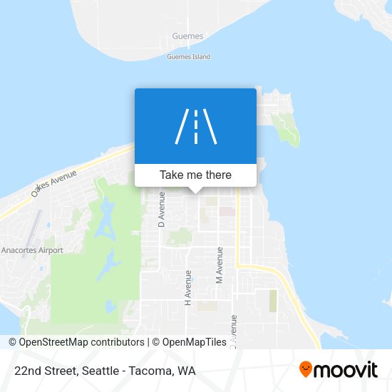 22nd Street map