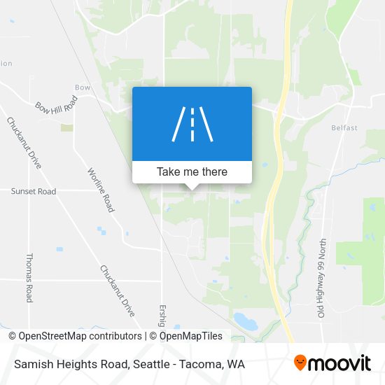 Samish Heights Road map