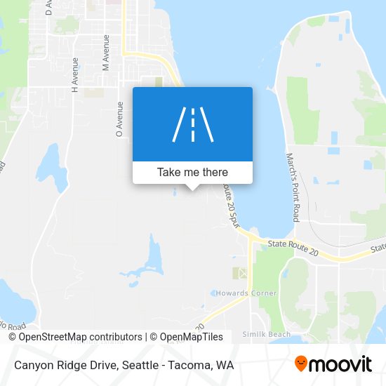 Mapa de Canyon Ridge Drive