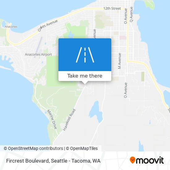 Fircrest Boulevard map