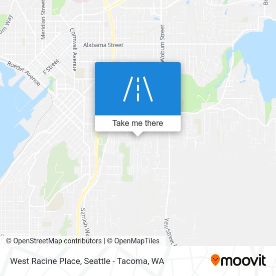 West Racine Place map