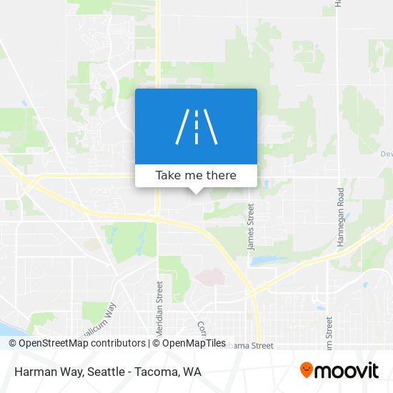 Harman Way map