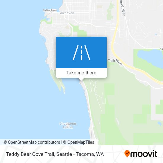 Mapa de Teddy Bear Cove Trail