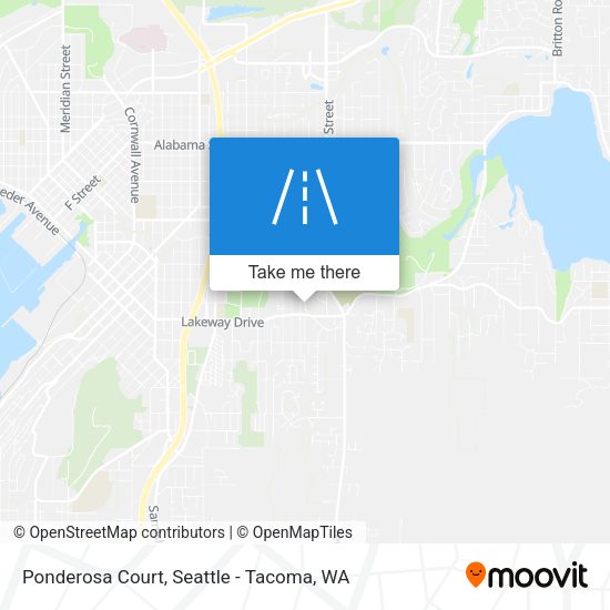 Ponderosa Court map