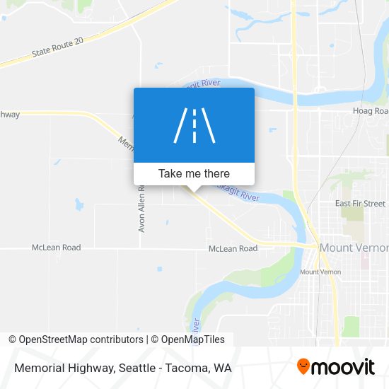 Memorial Highway map
